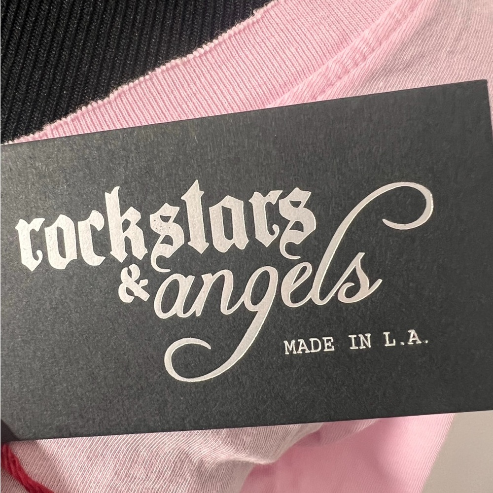 Made in L.A. Rockstars & Angels Cotton Short Sleeved T-Shirt Tee Large NWT - Picture 6 of 9